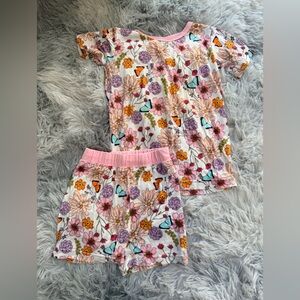 Floral Toddler Girl Bamboo Matching Set
